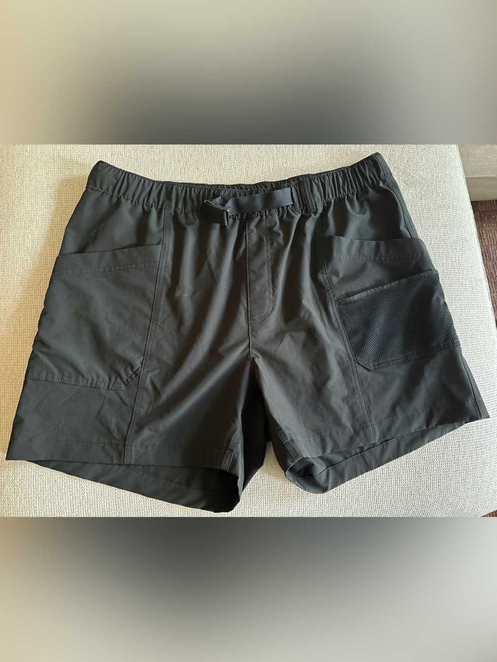 Carhartt Black Elastic-Waist Hybrid Shorts